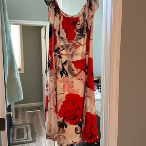 Womans L, ivanka trump dress, only worn once, flares when you spin